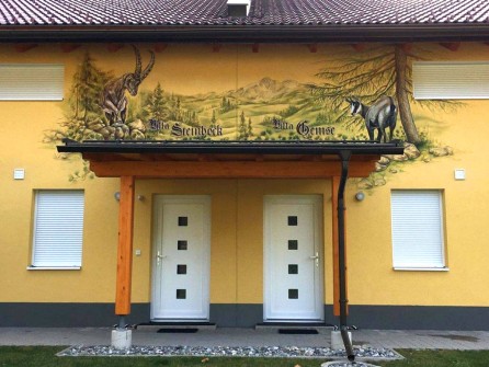 Holiday Villa Carinthia Steinbock 04 mural painting